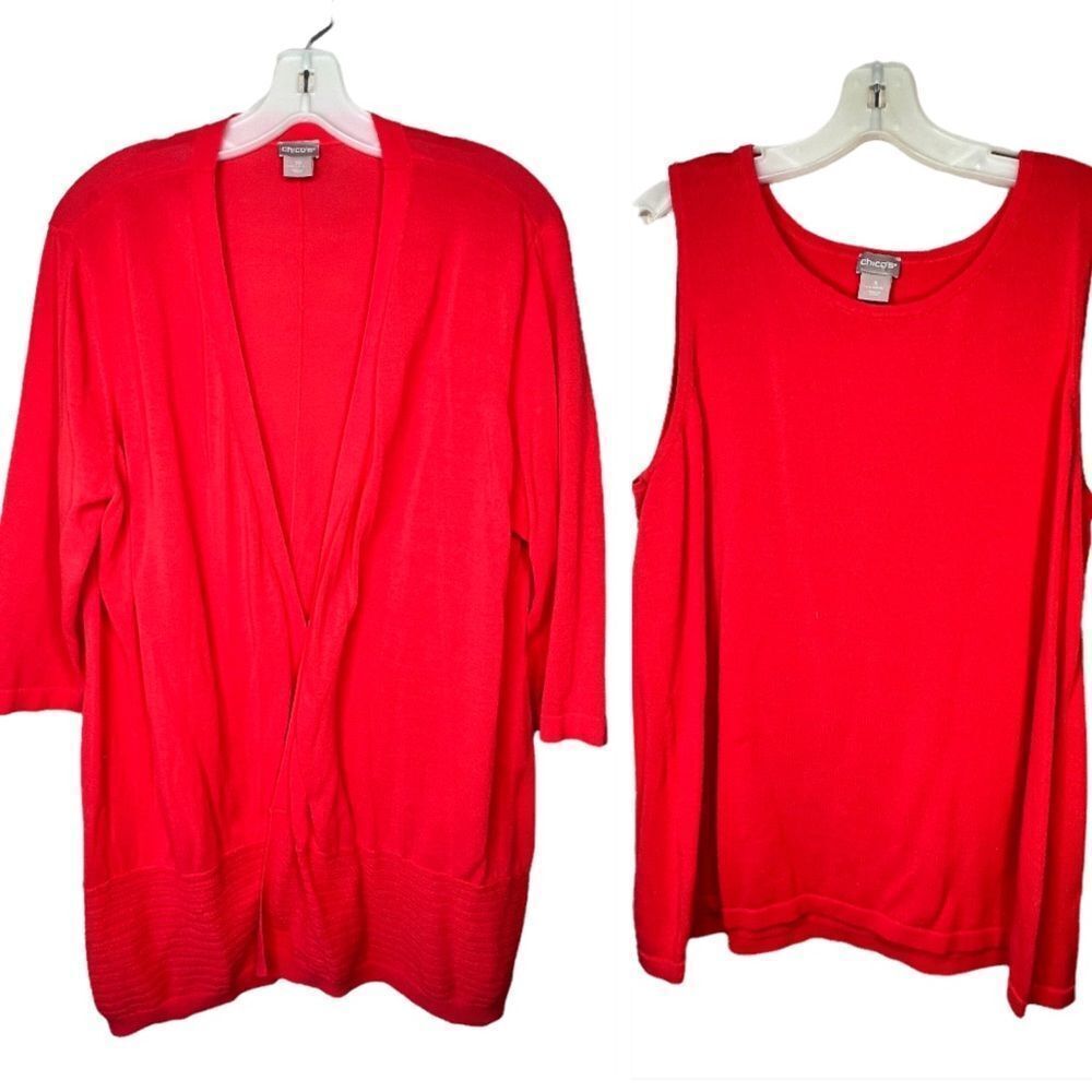 Chico's Cardigan Sweater Set